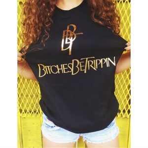 BBT Bitches Be Trippin YSL Parody shirt